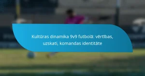 Kultūras dinamika 9v9 futbolā: vērtības, uzskati, komandas identitāte