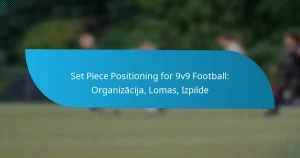 Set Piece Positioning for 9v9 Football: Organizācija, Lomas, Izpilde